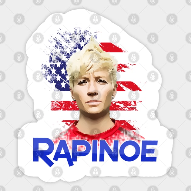 Megan Rapinoe woman soccer rules the world jersey 2019 Sticker by Javacustoms